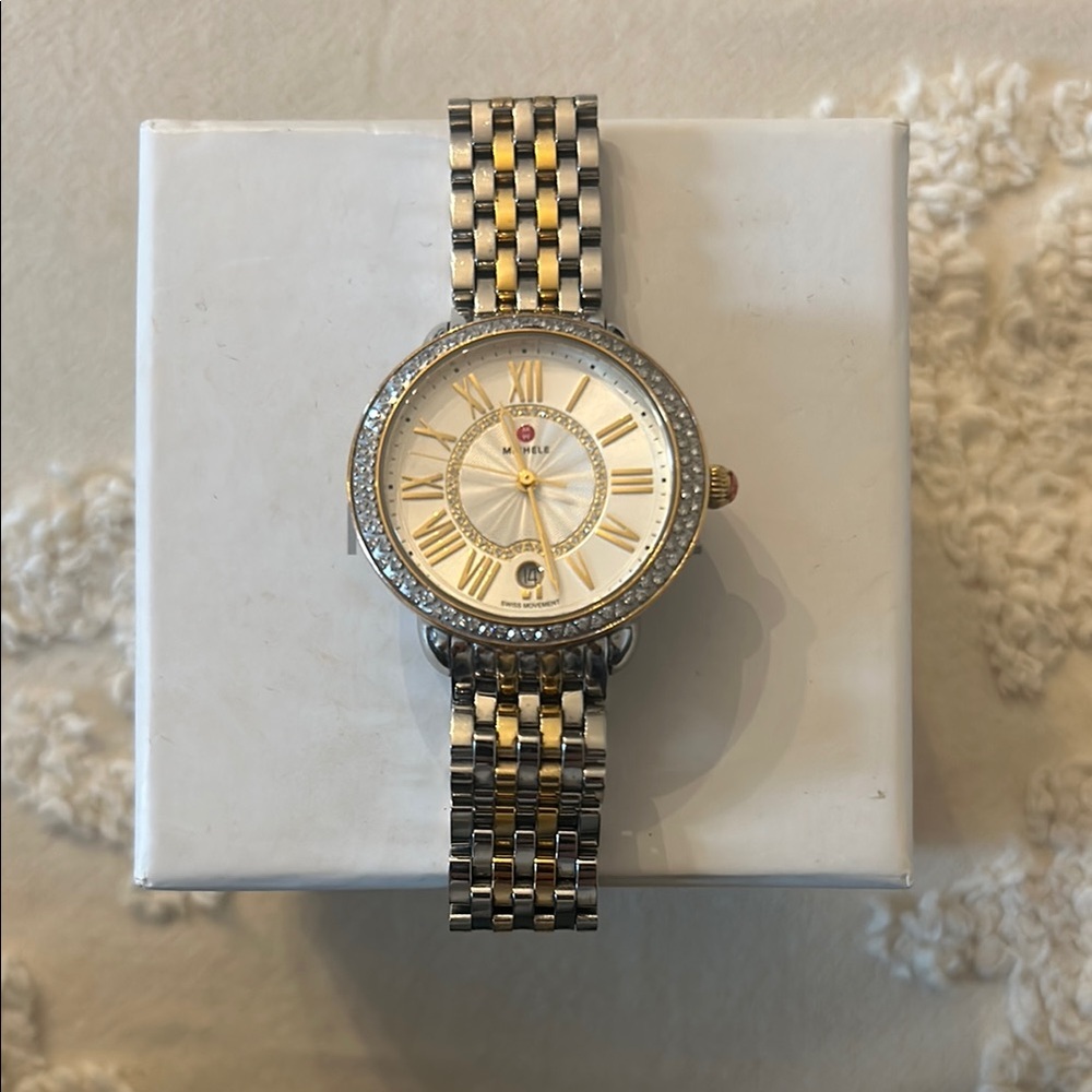 Elegant Gold and Silver Women's Watch
